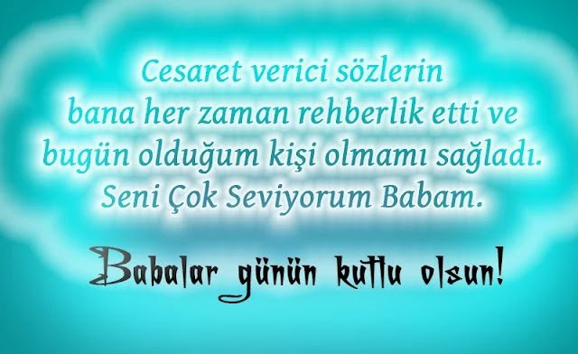 Babalar Günü kutlu olsun