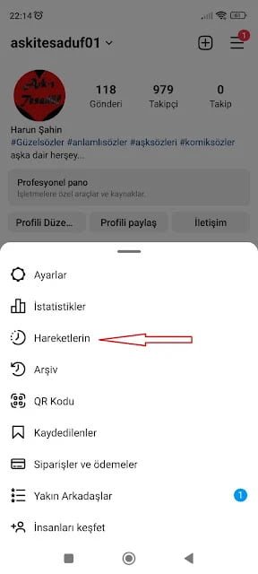 instagram gönderileri silme