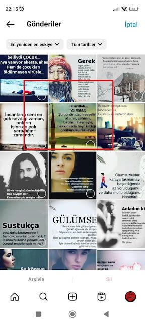 instagram gönderileri toplu nasıl silinir