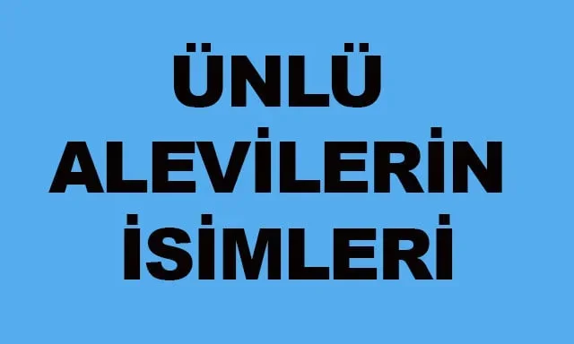 Alevi Ünlüler