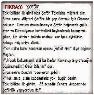 Güldüren kısa Komik Fıkralar