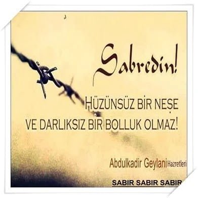 Sabır mesajları anlamlı