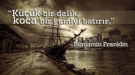 Anlamlı Benjamin Franklin Sözleri