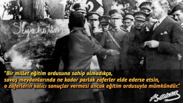 Atatürk'ün Eğitimle İlgili Sözleri