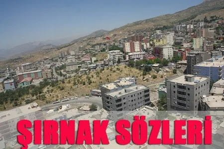 Şırnak İle İlgili Sözler
