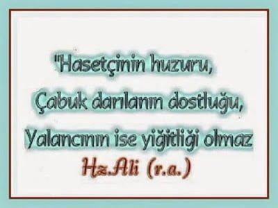 Hz. Ali Sözleri Hz. Ali Sözleri