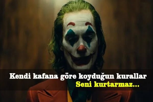 Joker İle İlgili Sözler, Joker Replikleri Joker İle İlgili Sözler