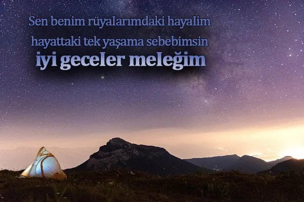 Sevgiliye İyi Geceler Sözleri / Mesajları