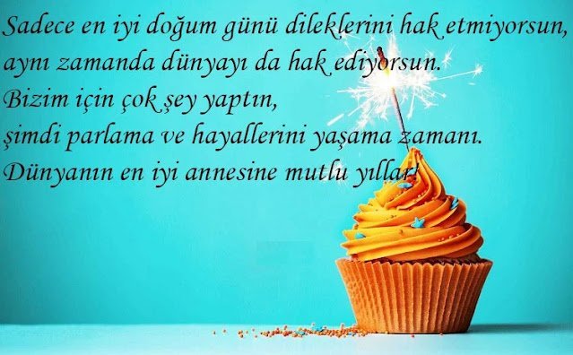 anneye doğum günü sözleri