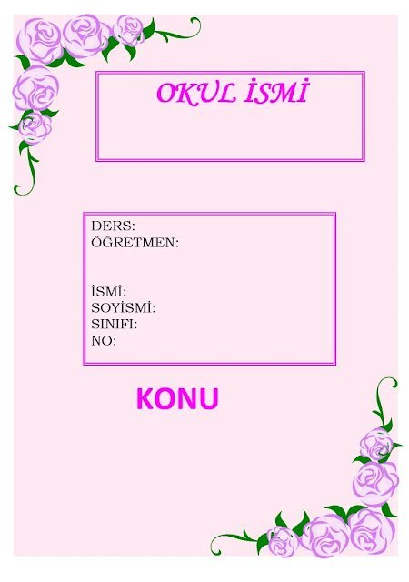 ödev kapakları ödev kapakları