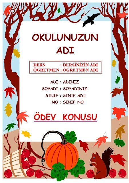 ödev kapakları ödev kapakları