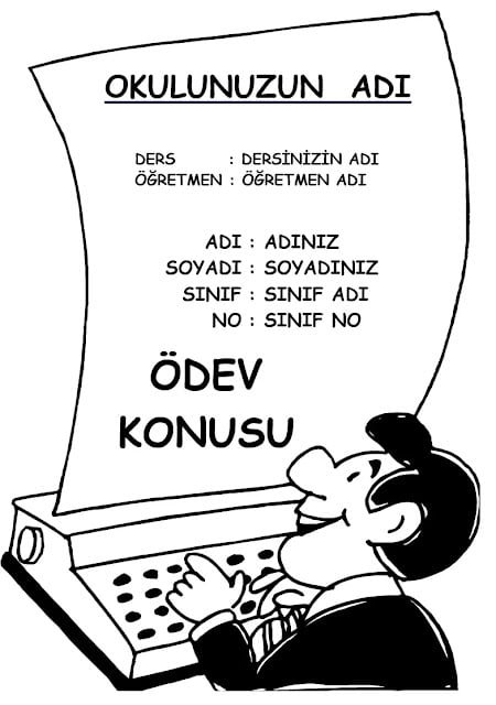 ödev kapakları ödev kapakları