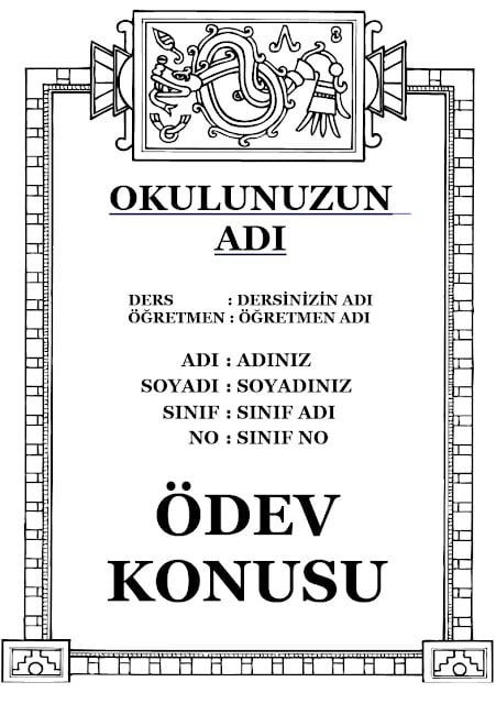 ödev kapakları ödev kapakları