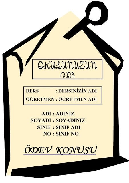 ödev kapakları ödev kapakları