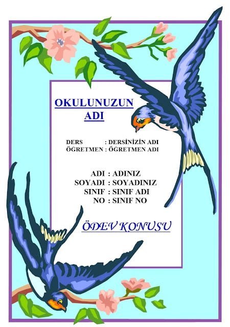 ödev kapakları ödev kapakları