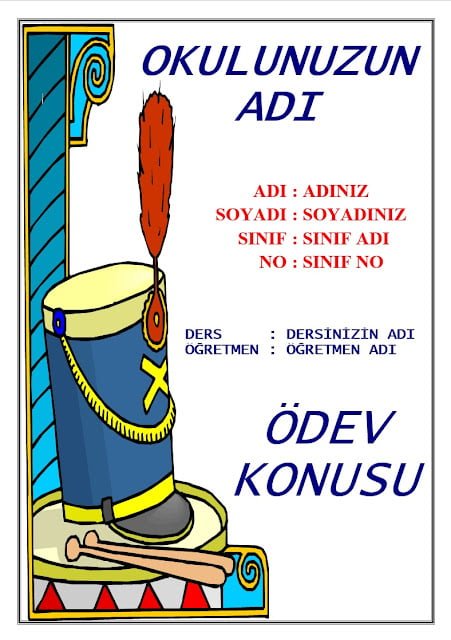 ödev kapakları ödev kapakları