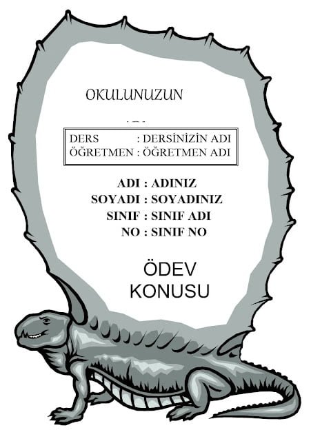 ödev kapakları ödev kapakları