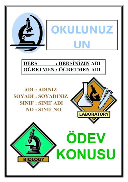 ödev kapakları ödev kapakları