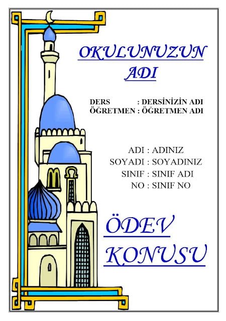 ödev kapakları ödev kapakları