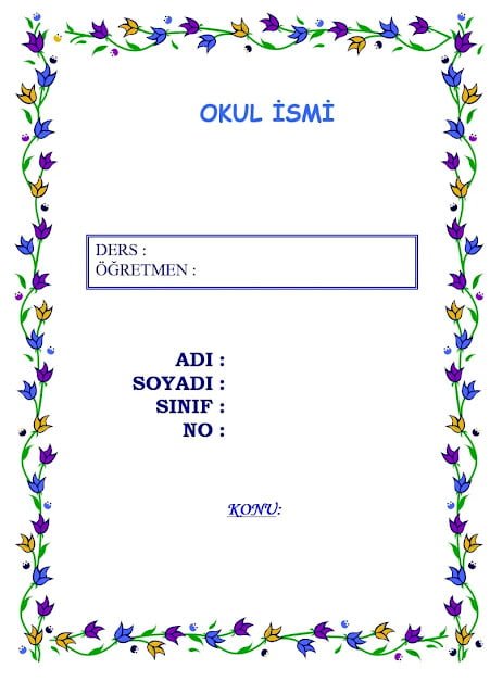 ödev kapakları ödev kapakları