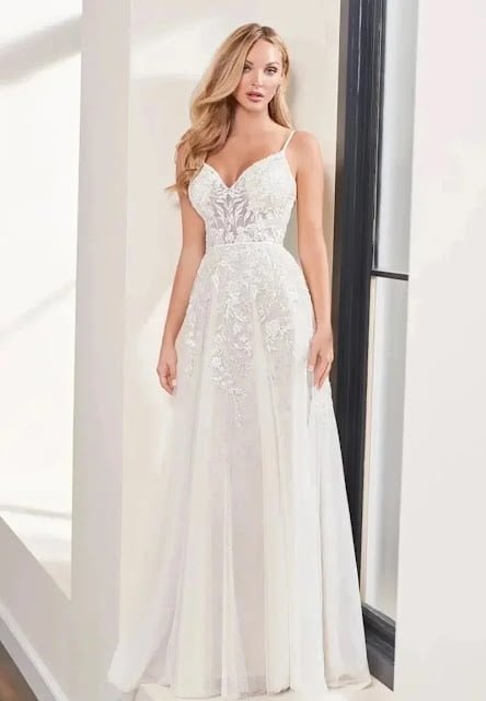 SADE STRAPLEZ GELİNLİK MODELİ