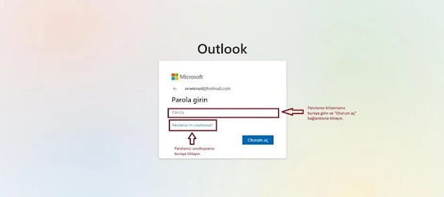 Parolanızı mı unuttunuz