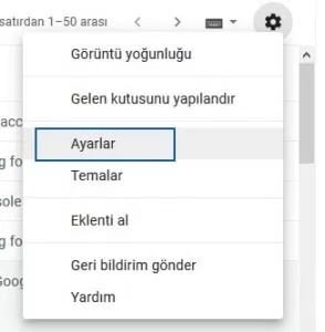Ayarlar Menüsü