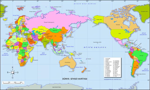 Dünya Siyasi Haritası Dünya Siyasi Haritası