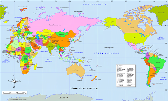 Dünya Siyasi Haritası Dünya Siyasi Haritası