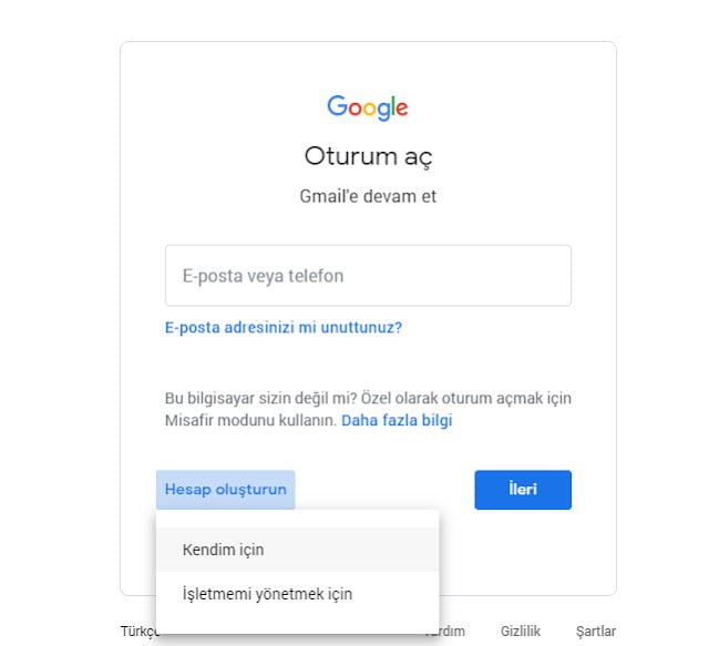 Gmail Hesap Oluştur Gmail Hesap Oluştur