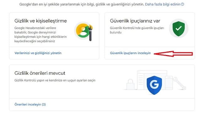 Google Hesabındaki Bağlı Cihazlar