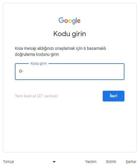 Hesap Doğrulaması