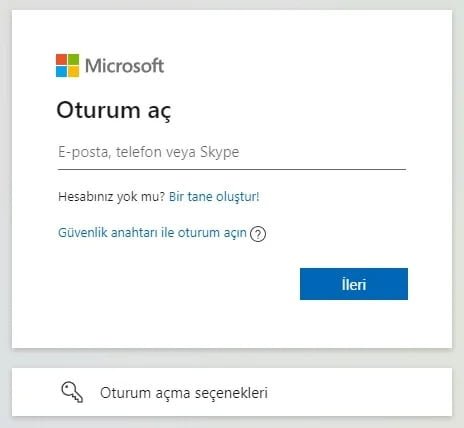 Outlook Giriş