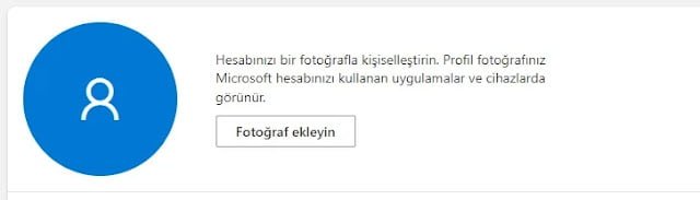 Profil Resmi Ekleyin