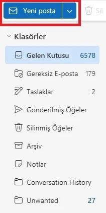 Yeni E-Posta Oluşturun