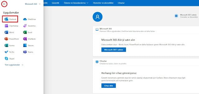 hotmail ana sayfa