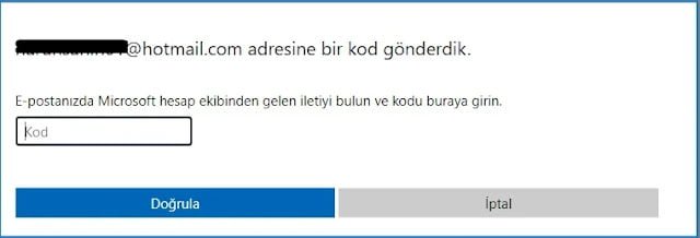 hotmail kod