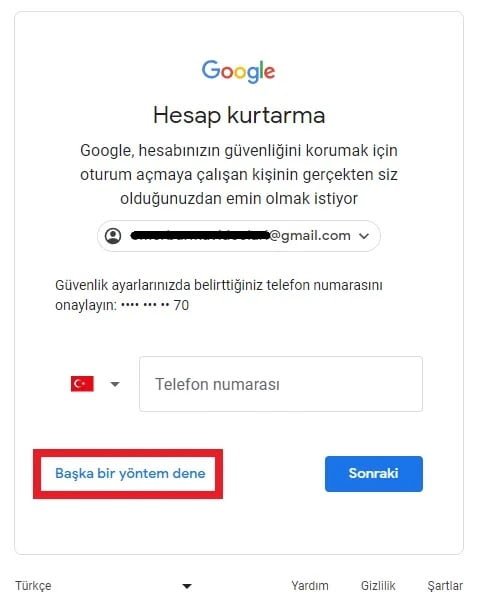 telefon doğrulaması