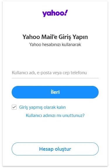 yahoo kayıt yahoo kayıt