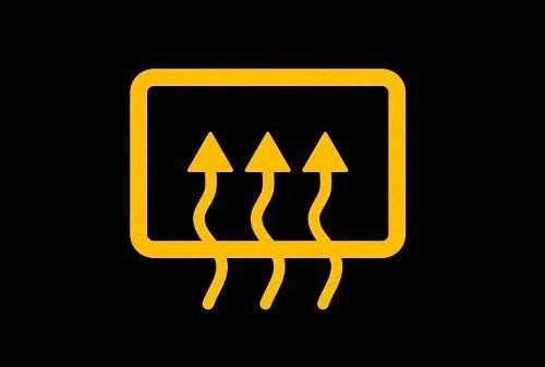 Arka Cam Buz Çözücü Aktiflik İşareti Arka Cam Buz Çözücü Aktiflik İşareti