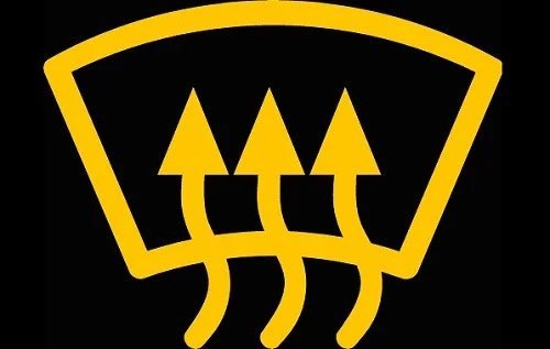 Ön Cam Buz Çözücü Aktiflik İşareti Ön Cam Buz Çözücü Aktiflik İşareti