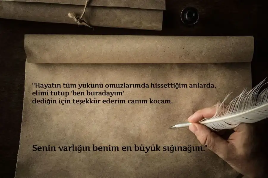 Kocaya Teşekkür Etme Sözleri