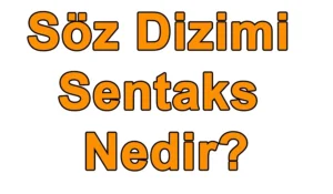 Söz Dizimi Sentaks