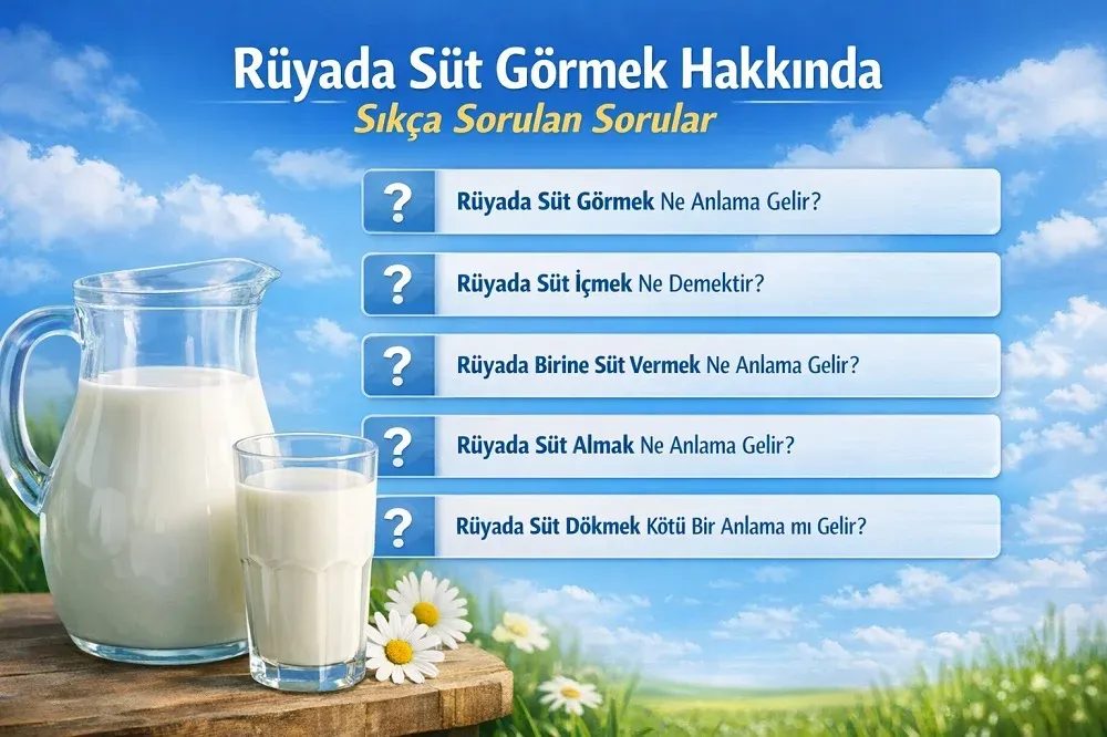 Rüyada Süt Görmek Ne Anlama Gelir