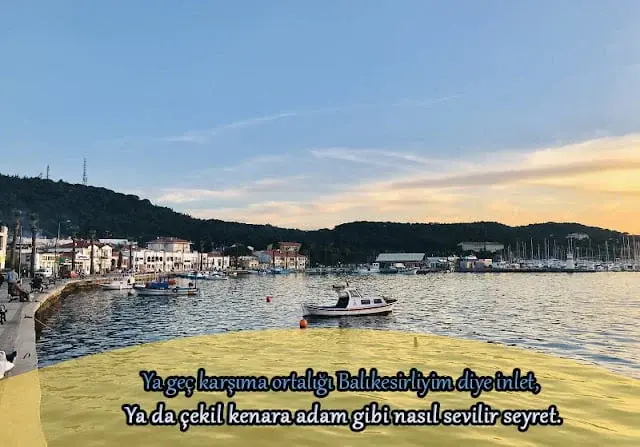 Balıkesir ile ilgili sözler