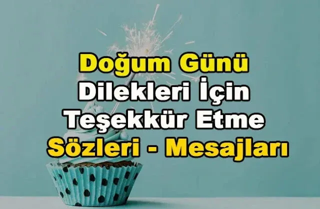 Doğum Günü Dilekleri İçin Teşekkür