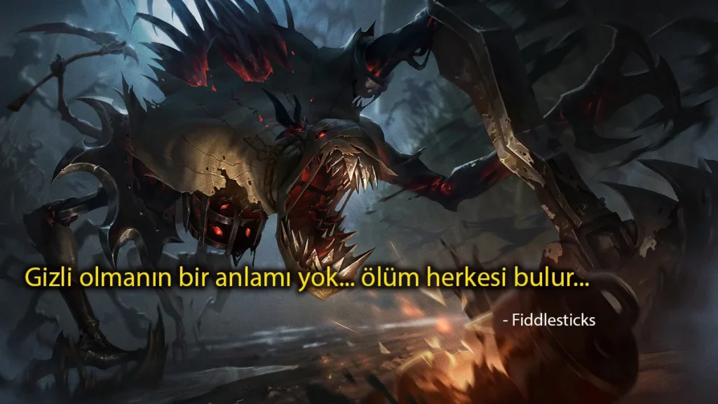 Fiddlesticks Replikleri ve Sözleri Fiddlesticks replikleri