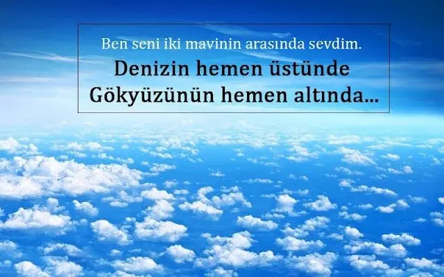 Gökyüzü İle İlgili Sözler