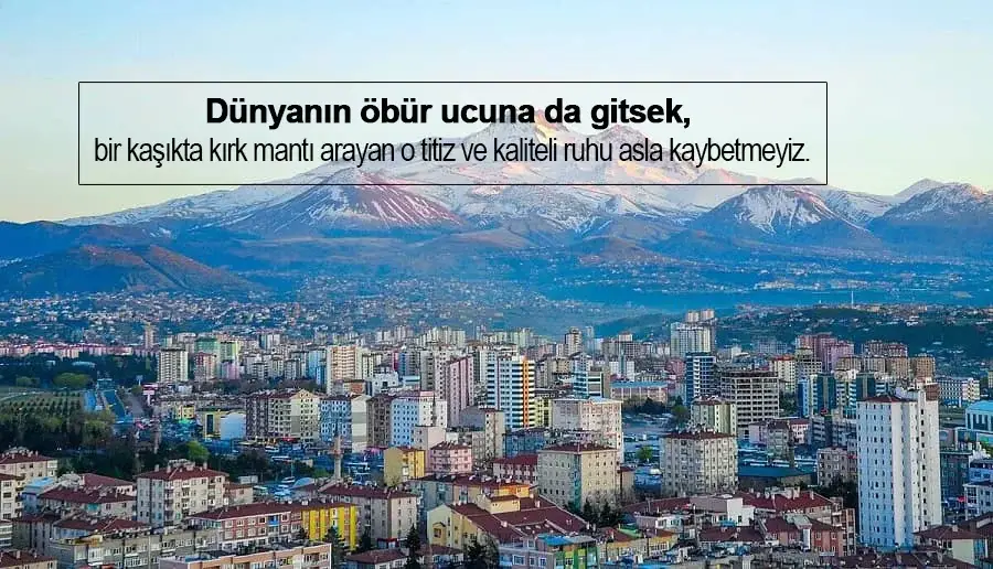 Kayseri İle İlgili Sözler