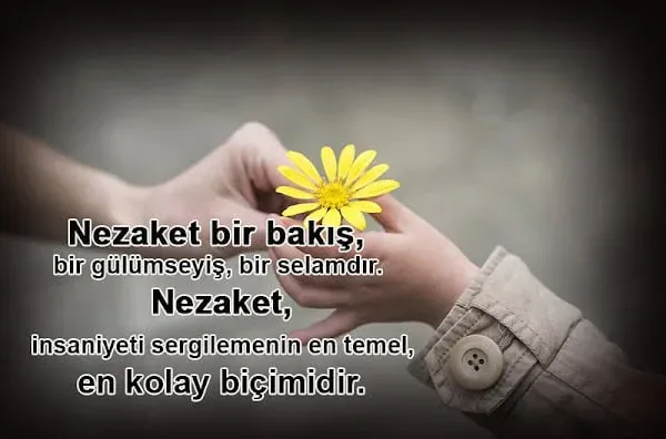 Nezaket ile ilgili sözler